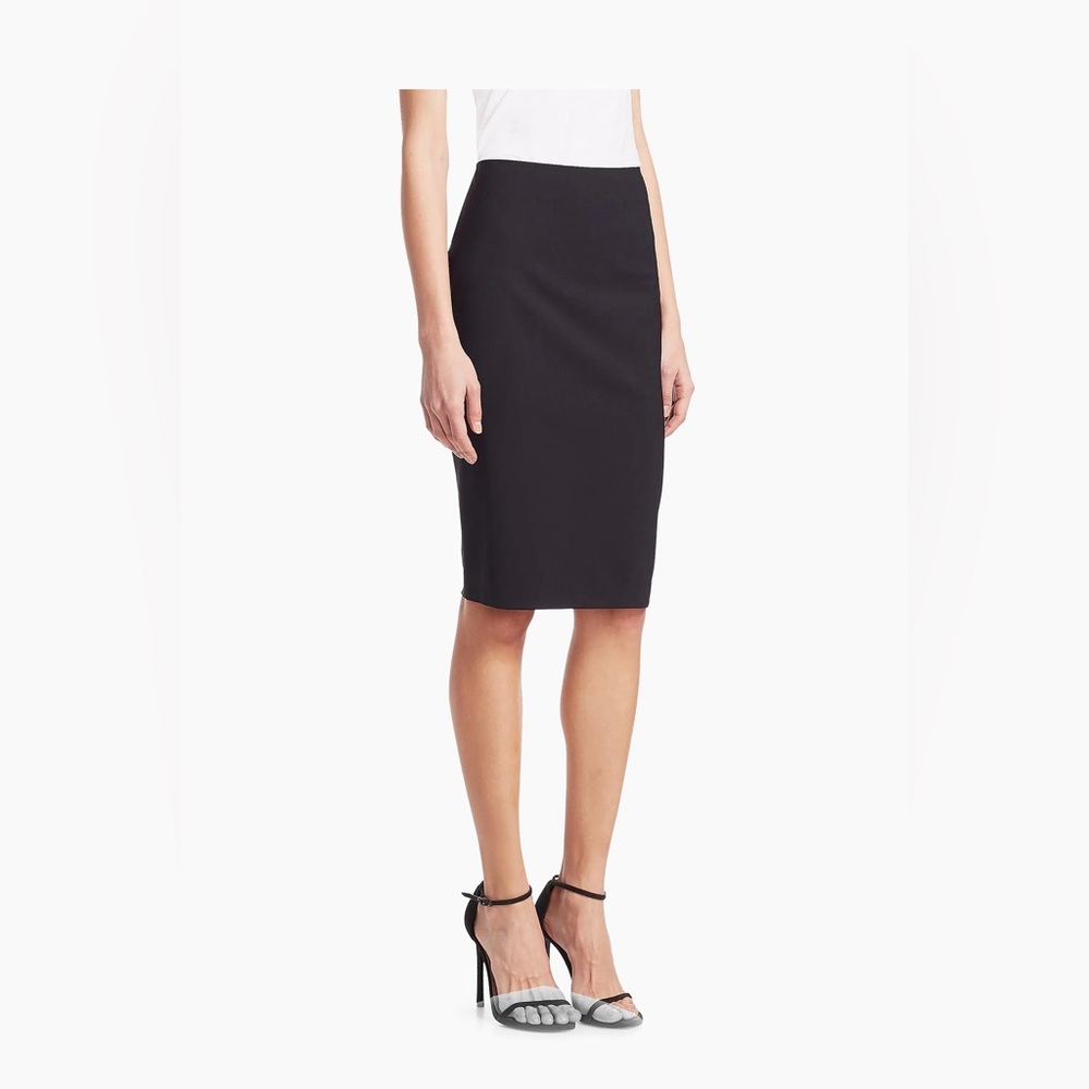 NWT Theory Black Classic Midi Skinny Pencil Skirt